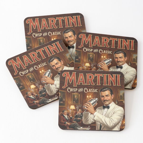 Item preview, MARTINI CRISP AND CLASSIC Vintage 1950s London Gentleman’s Club Poster designed and sold by Cozy-Old-Pub.