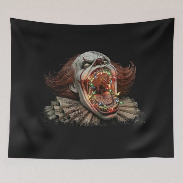 Item preview, Festive Fright: Creepy Clown Screaming Christmas Lights designed and sold by AdyKurniawan.