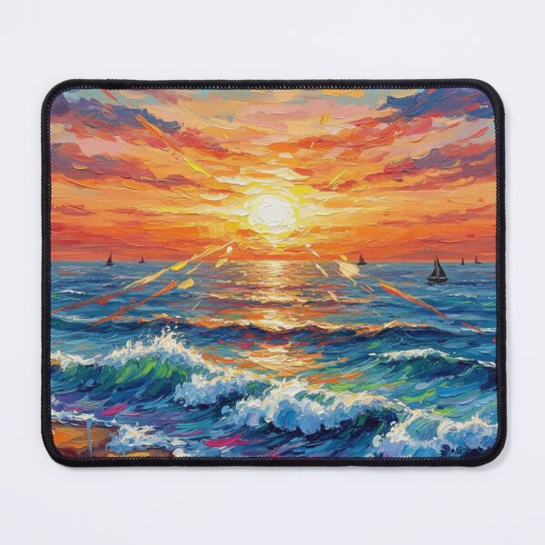 Item preview, Golden Horizon Waves at Sunset designed and sold by Dream Bloom Gallery.