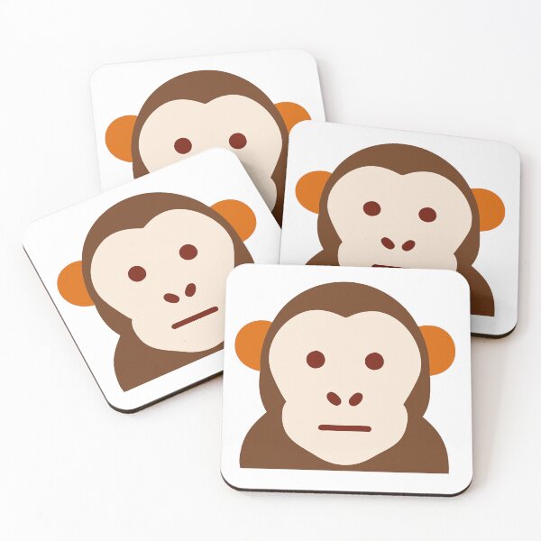 Item preview, Monkey Face Minimalist Flat Design designed and sold by Jirada.