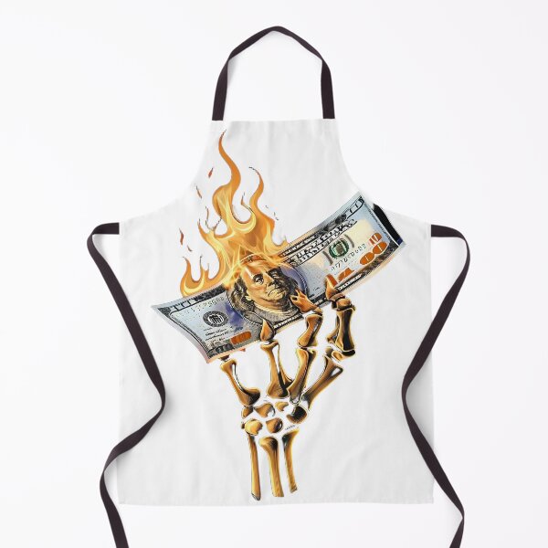 Item preview, Skeleton Hand Burning Money Risk Taker Entrepreneur Hustle designed and sold by HustleHardCo.