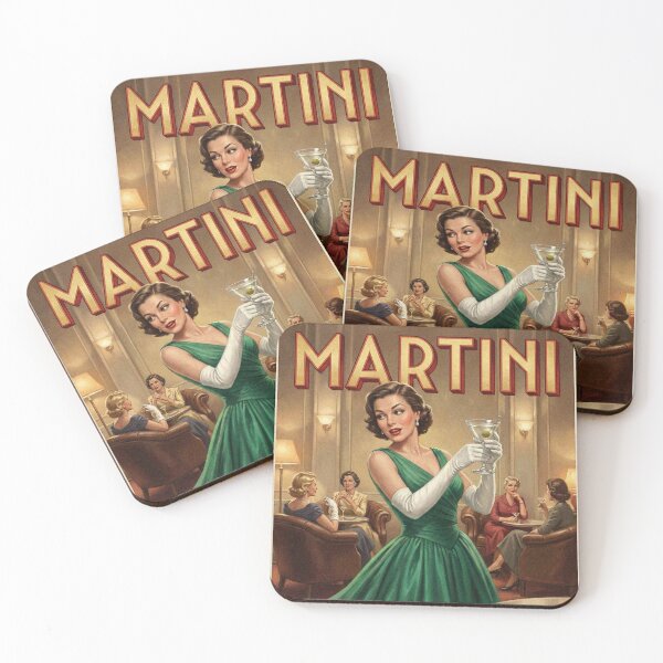 Item preview, MARTINI CRISP AND CLASSIC Vintage 1950s London Lady’s Club Poster designed and sold by Cozy-Old-Pub.