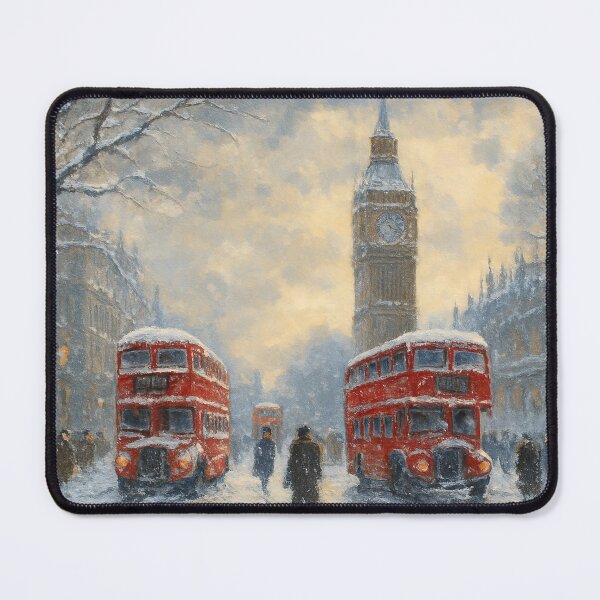 Item preview, Snow-covered street in London designed and sold by Sigtrix.