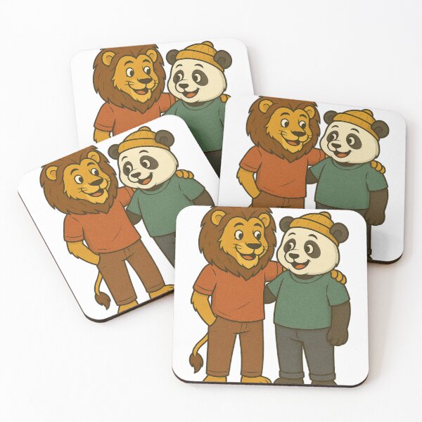 Item preview, Lion & Panda Friends designed and sold by the-dovlat.