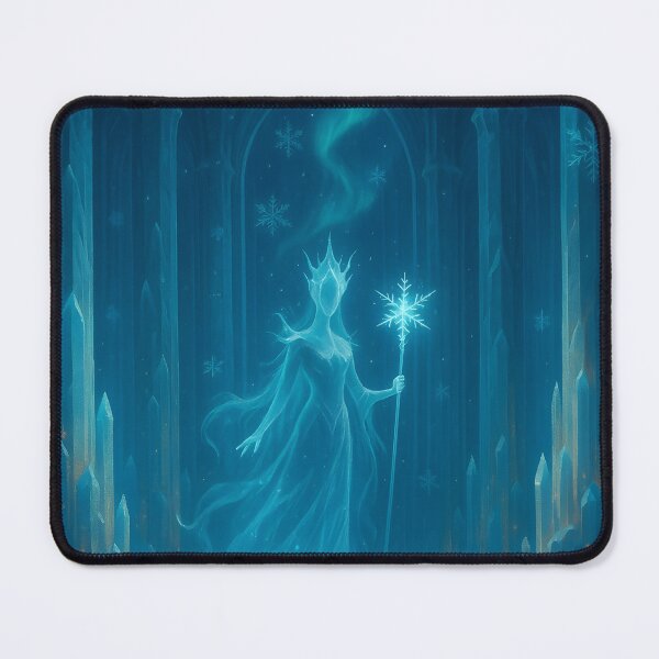 Item preview, Frost Queen of the Crystal Hall – Ethereal Ice Empress in a Magical Winter Palace designed and sold by Lurixo.