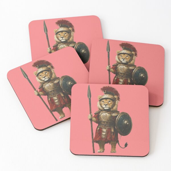 Item preview, vintage lion as a Roman legionary designed and sold by Mauswohn.