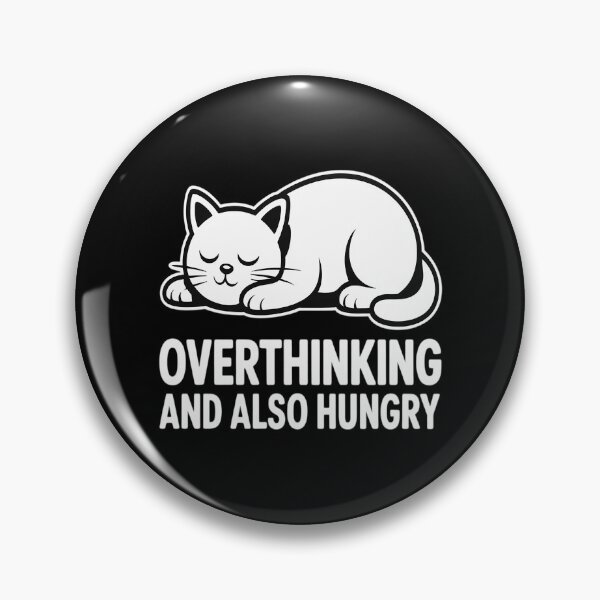 Item preview, Cat Meme Overthinking and Also Hungry Sarcastic designed and sold by TeamLequid.