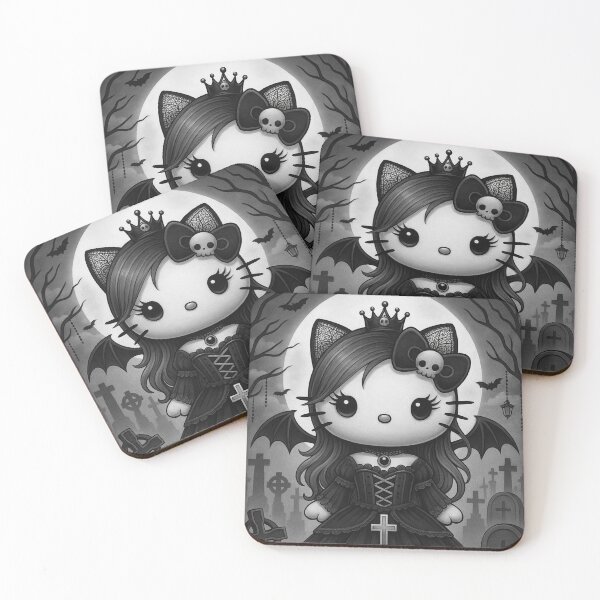Item preview, Hello Kitten: Dark Gothic Elegance designed and sold by art-emissa.