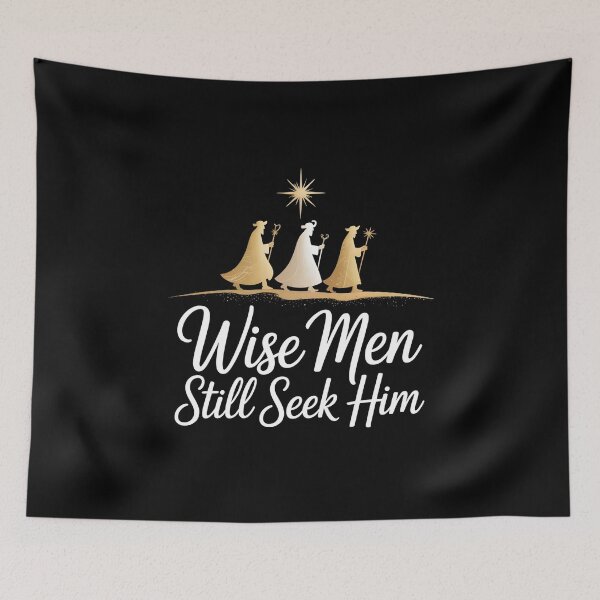 Item preview, Wise Men Still Seek Him – Minimalist Nativity Christmas Design designed and sold by SaritaVerseArt.