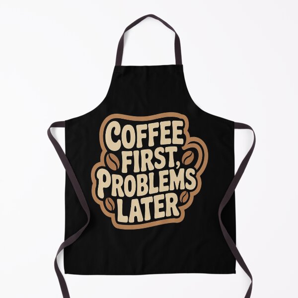 Item preview, Coffee First Problems Later Caffeine Quote designed and sold by TeamLequid.