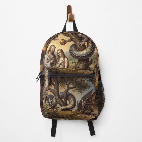 Item preview, Adam, Eve and the serpent vintage art after Hieronymus Bosch and Pieter Bruegel designed and sold by Vintage Designs +.
