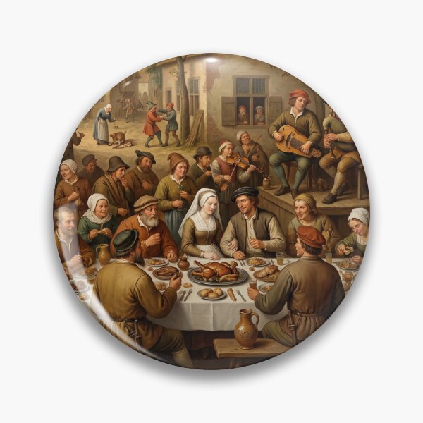 Item preview,  A medieval English street feast after Hieronymus Bosch and Pieter Bruegel designed and sold by Vintage Designs +.