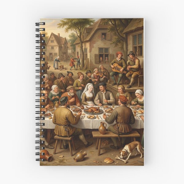 Item preview,  A medieval English street feast after Hieronymus Bosch and Pieter Bruegel designed and sold by Vintage Designs +.