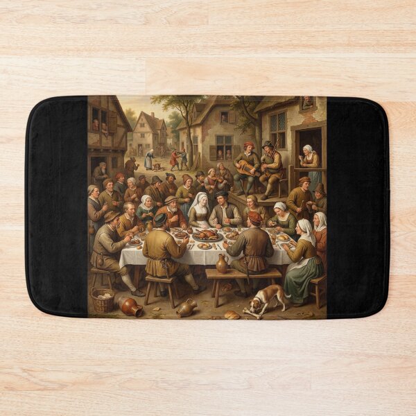 Item preview,  A medieval English street feast after Hieronymus Bosch and Pieter Bruegel designed and sold by Vintage Designs +.