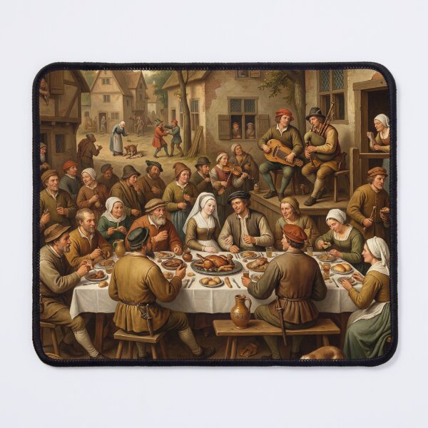 Item preview,  A medieval English street feast after Hieronymus Bosch and Pieter Bruegel designed and sold by Vintage Designs +.