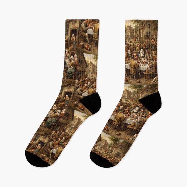Item preview,  A medieval English street feast after Hieronymus Bosch and Pieter Bruegel designed and sold by Vintage Designs +.