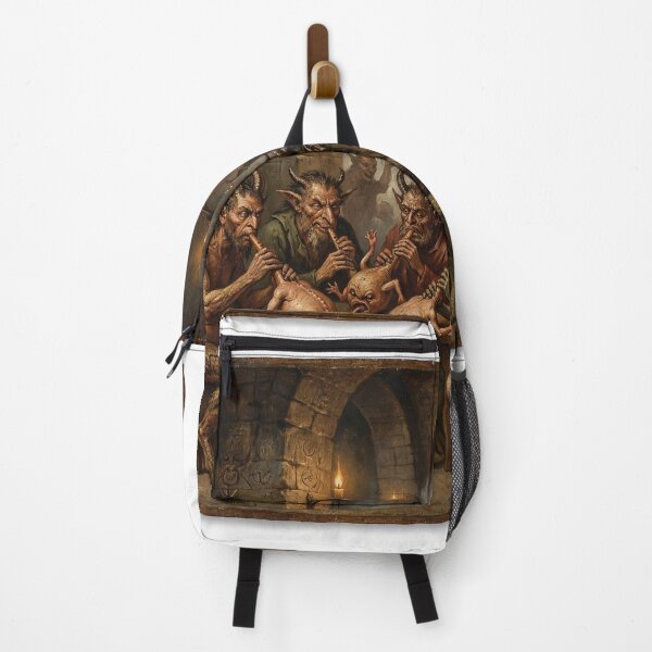 Item preview, A group of devils play weird musical instruments in Hell after Hieronymus Bosch and Pieter Bruegel designed and sold by Vintage Designs +.