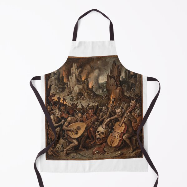 Item preview, A group of devils play weird musical instruments in Hell after Hieronymus Bosch and Pieter Bruegel designed and sold by Vintage Designs +.