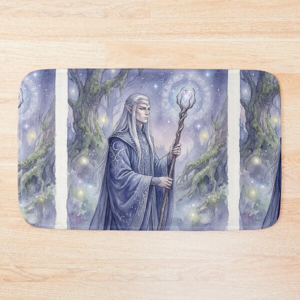 Item preview, Fantasy Elf summoner wizard illustration art designed and sold by Vintage Designs +.