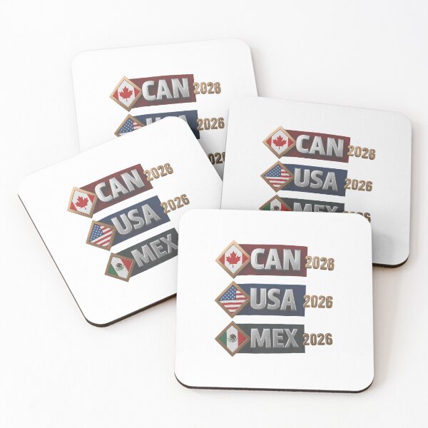 Item preview, CAN USA MEx 2026 Flags, Canada USA Mexico Soccer Tournament designed and sold by johnfitz-tee.