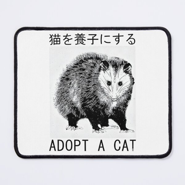 Item preview, Adopt a Cat Funny Opossum | Weirdcore Japanese Text designed and sold by TBS180.