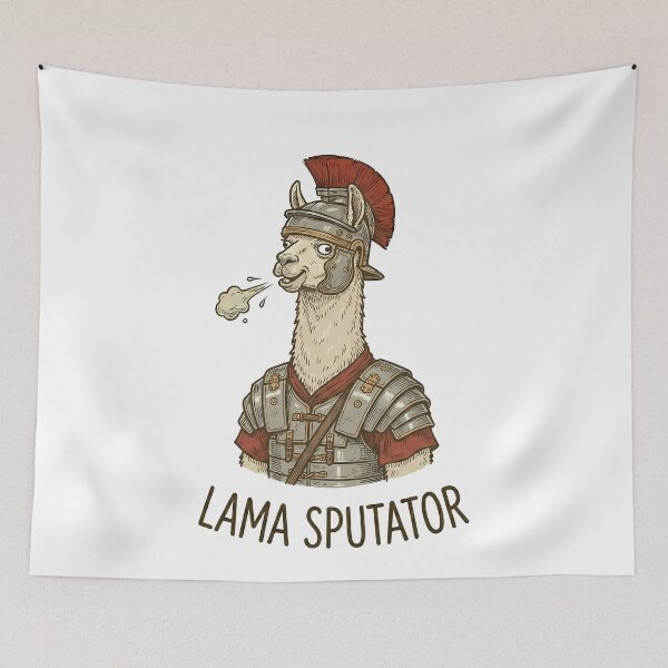 Item preview, Funny Roman LegionarySpitting Llama designed and sold by k3rstman1.
