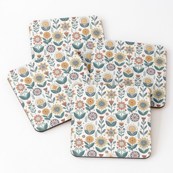 Item preview, Folk Flowers designed and sold by Shuga-Design.