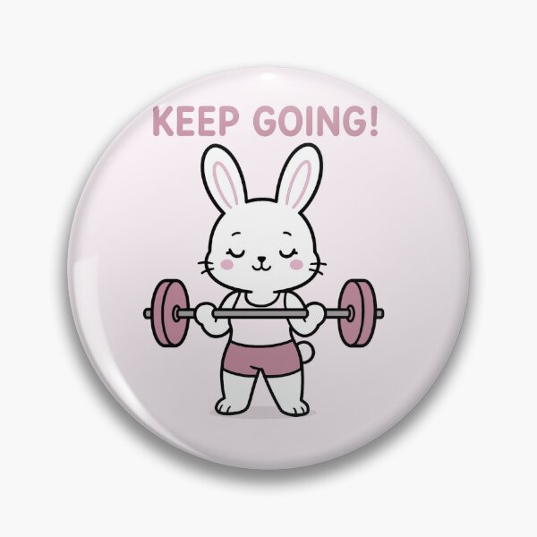 Artikelvorschau, Motivation fürs Fitnessstudio (Hasenmotivation) entworfen und verkauft von SkunksStash.