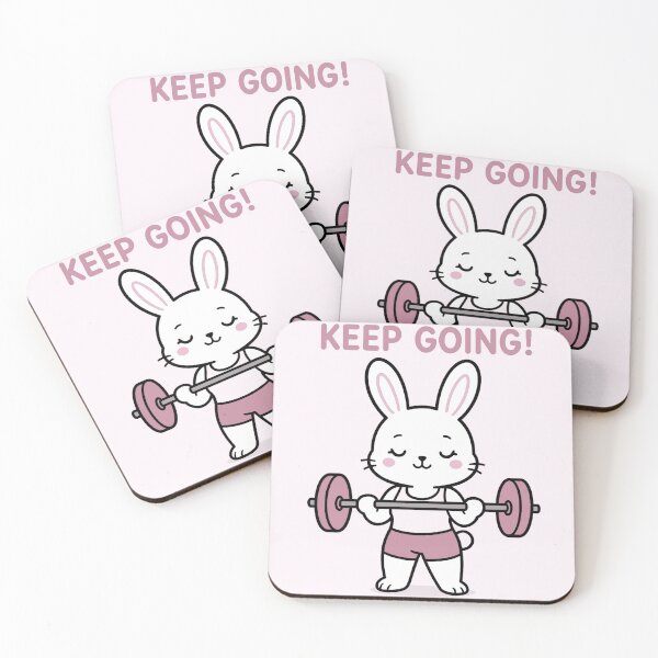 Item preview, Motivación para el gimnasio de conejitos designed and sold by SkunksStash.