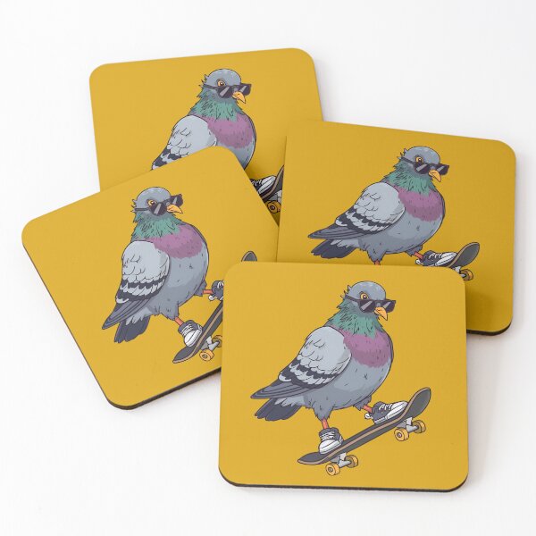 Item preview, Skater Pigeon – Cool Skateboarding Bird Illustration designed and sold by Ivy-Triggs.