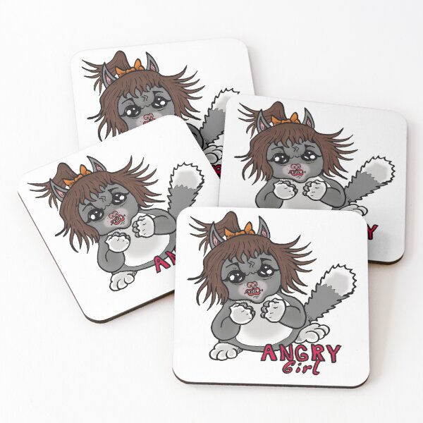 Item preview, Cute Cat Couple – Angry Female Cat designed and sold by onurunderartworks.