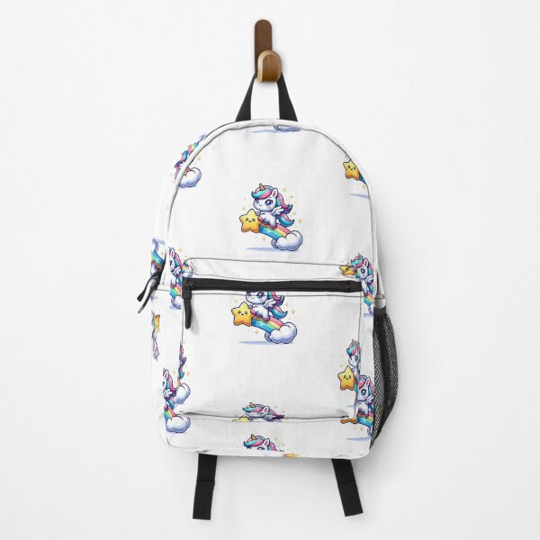 Item preview, Cute Kawaii Unicorn Riding a Rainbow Star Magic designed and sold by HBDStudio.