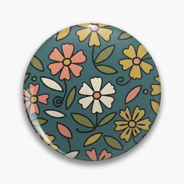 Item preview, 70s Floral Repeat Pattern Retro designed and sold by Velvetstitches.