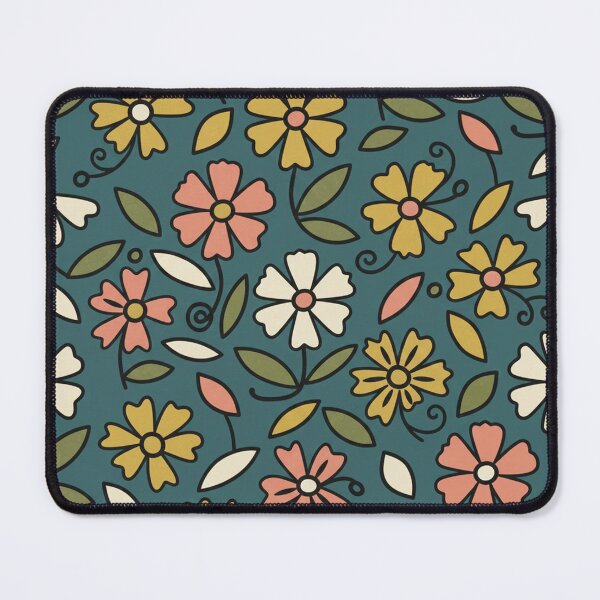 Item preview, 70s Floral Repeat Pattern Retro designed and sold by Velvetstitches.