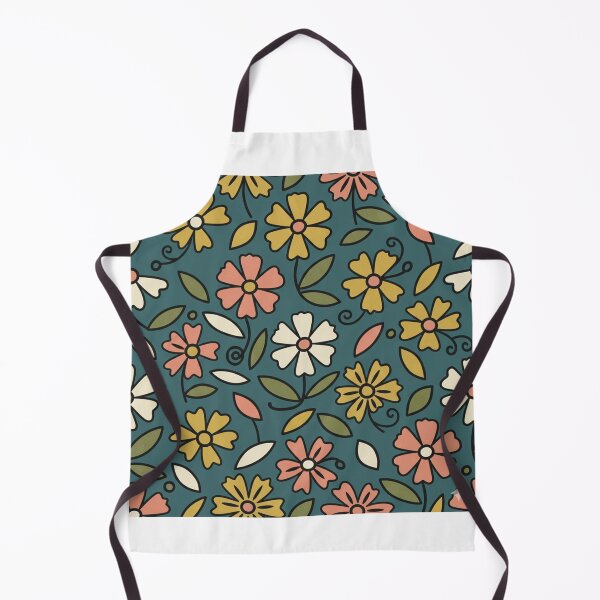 Item preview, 70s Floral Repeat Pattern Retro designed and sold by Velvetstitches.