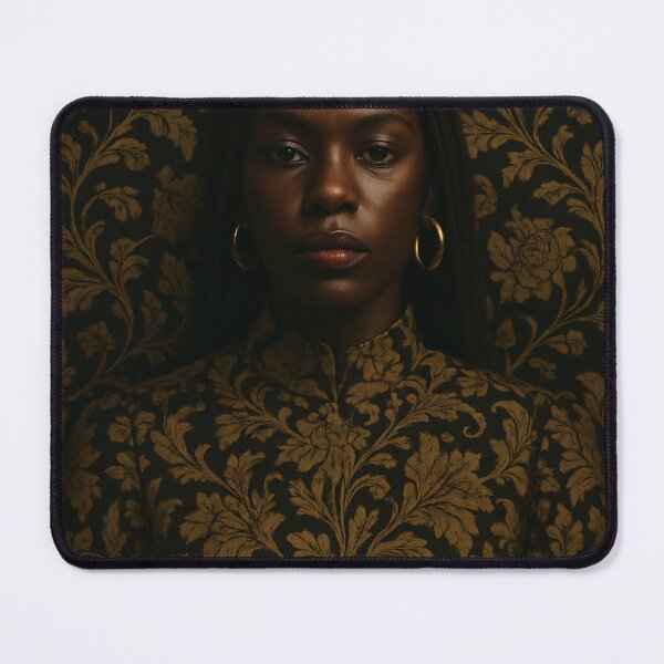 Item preview, Shadow & Gold – Abstract Portrait Art designed and sold by MadKoniPrints.