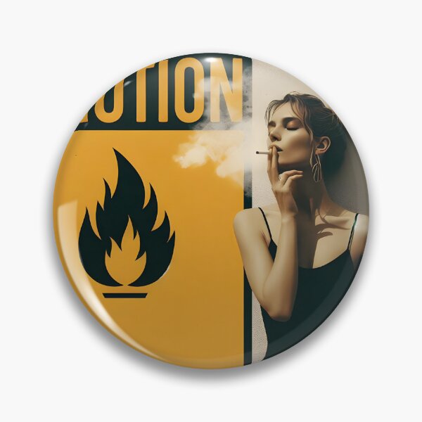 Artikelvorschau, Retro Chic Smoking Babe by Caution Sign. entworfen und verkauft von Spark2Seduction.