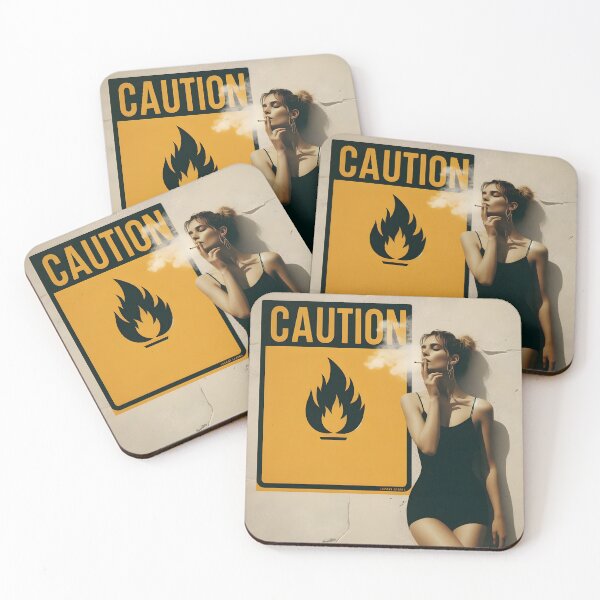 Item preview, Retro Chic Smoking Babe by Caution Sign. designed and sold by Spark2Seduction.