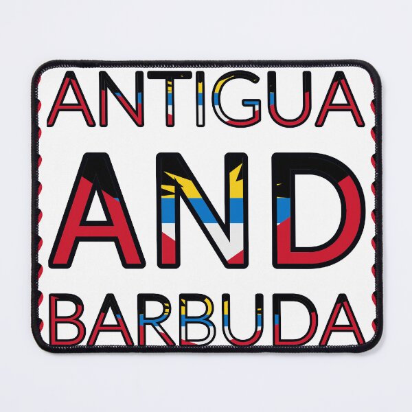 Item preview, Antigua And Barbuda Flag Letters And Hearts designed and sold by TheIconSmith.