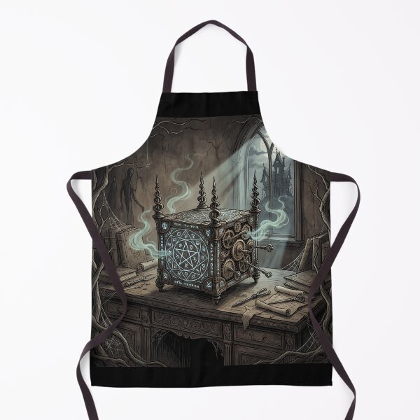 Item preview, Gothic Horror art creepy puzzle box of fear designed and sold by Vintage Designs +.