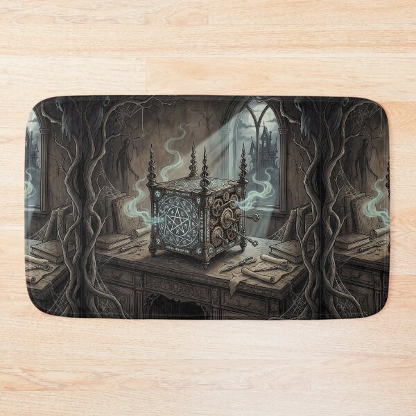 Item preview, Gothic Horror art creepy puzzle box of fear designed and sold by Vintage Designs +.