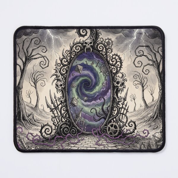 Item preview, Gothic Horror art creepy portal to the other realm designed and sold by Vintage Designs +.