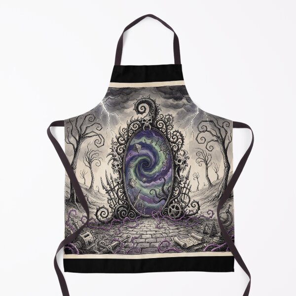 Item preview, Gothic Horror art creepy portal to the other realm designed and sold by Vintage Designs +.