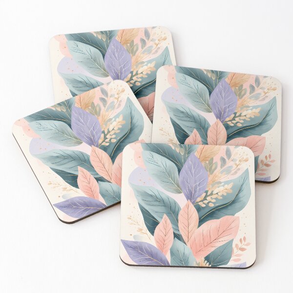 Item preview, Pastel Leaf Bouquet – Soft Botanical Illustration Art designed and sold by DanjerBoi.