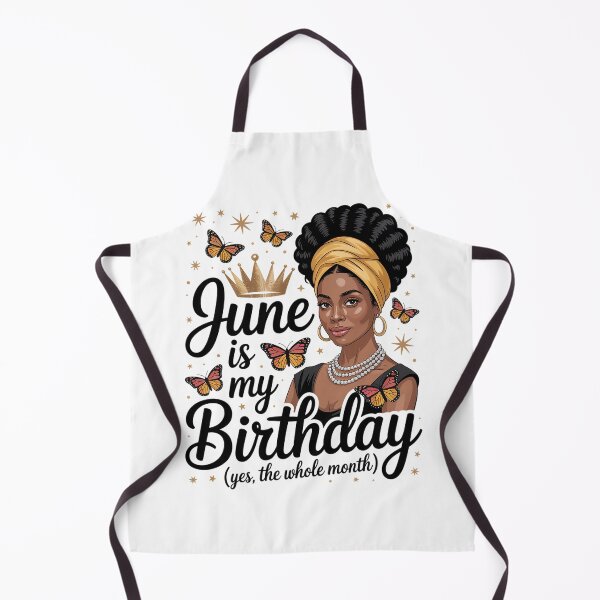 Item preview, June Is My Birthday African American Birthday designed and sold by MeowtivationP.