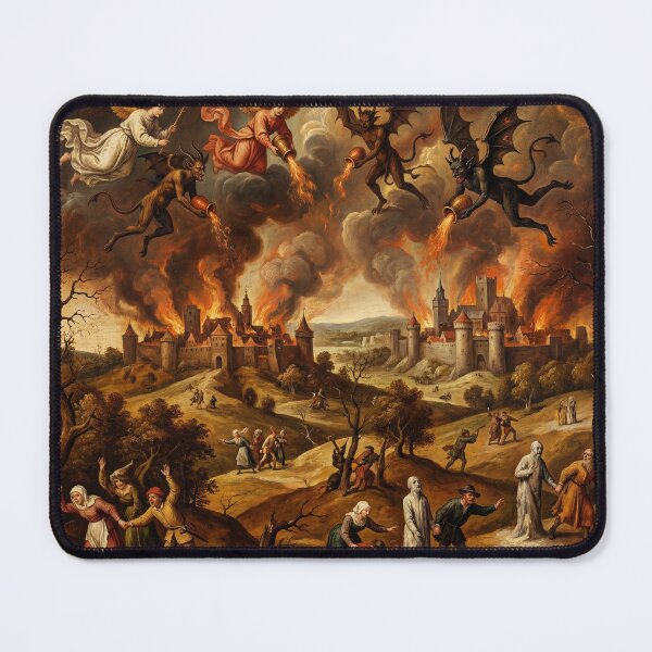 Item preview, Sodom and Gomorrah Apocalypse after Hieronymus Bosch and Pieter Bruegel designed and sold by Vintage Designs +.