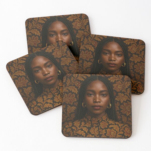 Item preview, Earth & Gold Muse – Full Portrait Art designed and sold by MadKoniPrints.