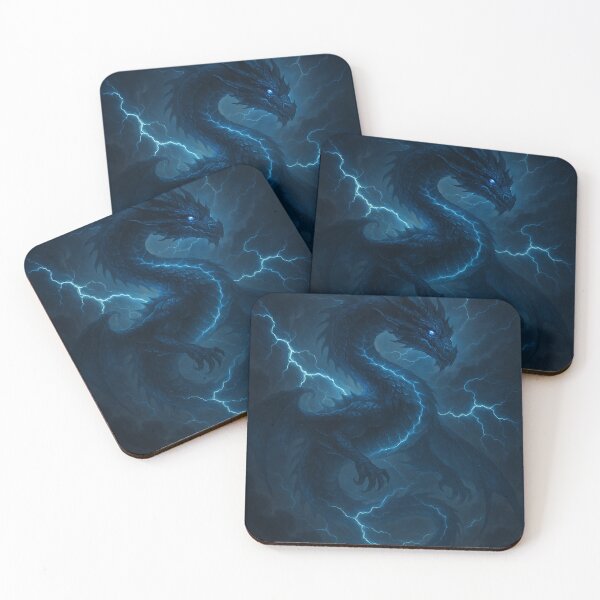 Item preview, Stormcaller Lightning Dragon in Thunderstorm – Epic Fantasy Art designed and sold by leen12 Art Designs Prints.