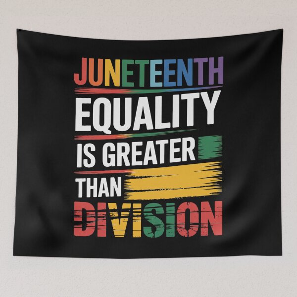 Item preview, Juneteenth Equality Greater Than Division designed and sold by MeowtivationP.