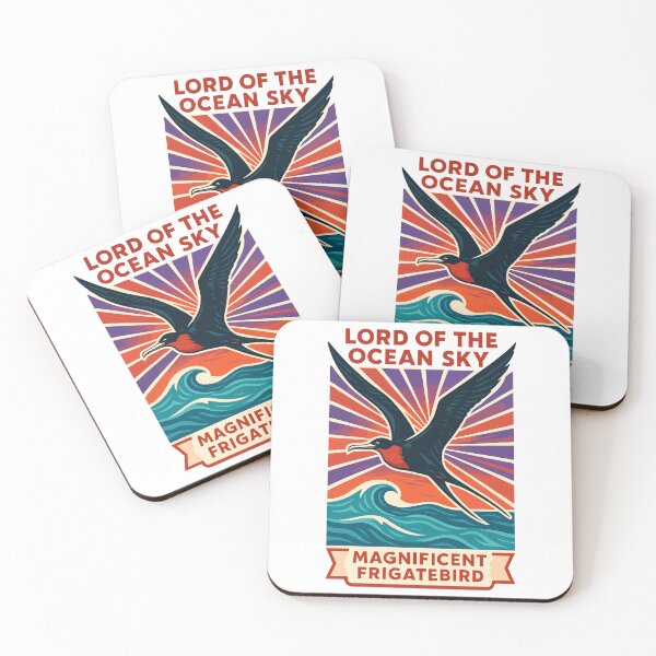 Item preview, Lord of the Ocean Sky – Magnificent Frigatebird Retro Wildlife designed and sold by WildlifeInc.